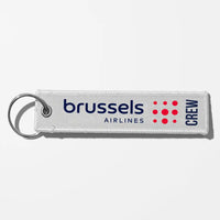 Thumbnail for Brussels Airlines Crew & Staff Tag Key Chains - White - Crew