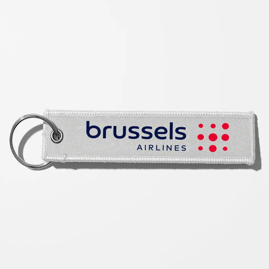 Brussels Airlines Crew & Staff Tag Key Chains - White