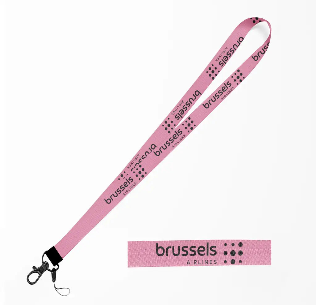 Brussels Airlines lanyard - pink