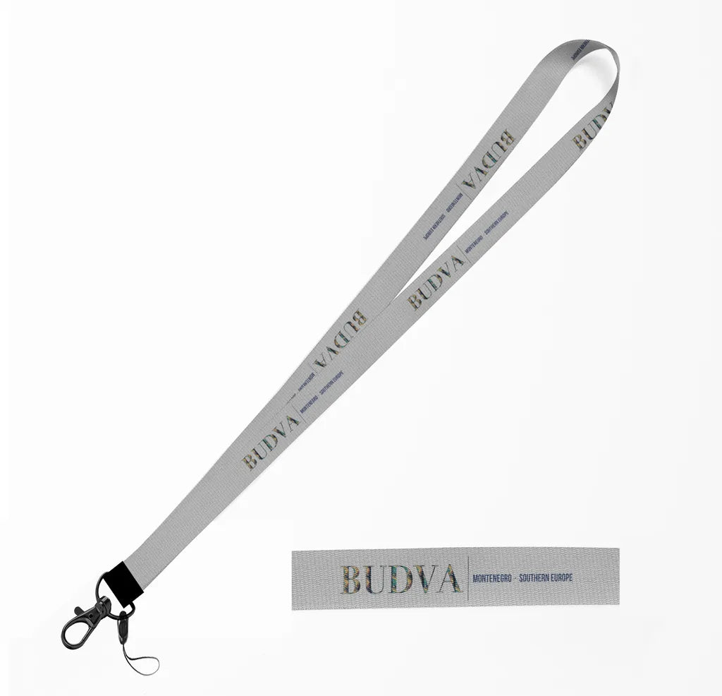 Budva City Series lanyard - light gray