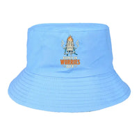 Thumbnail for Burner On Worries Off summer hat - light blue
