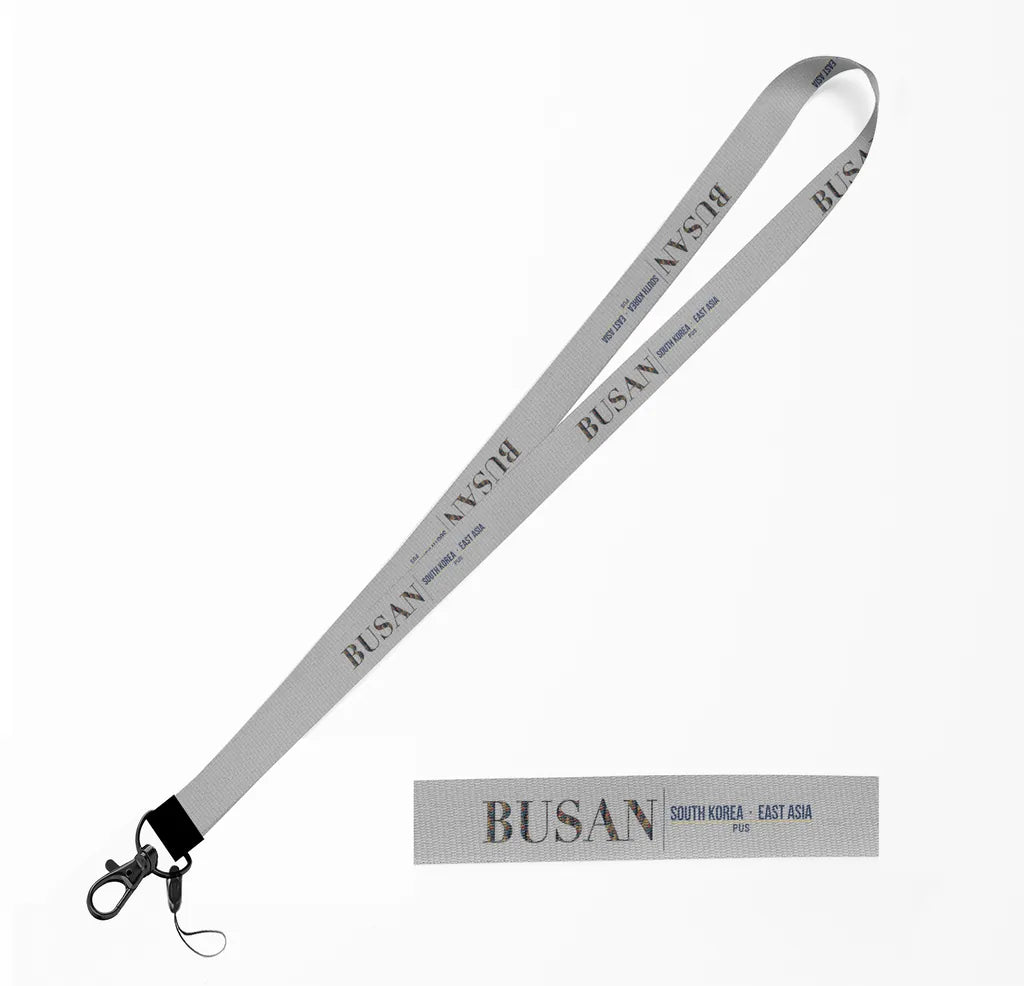 Busan City Series lanyard - light gray