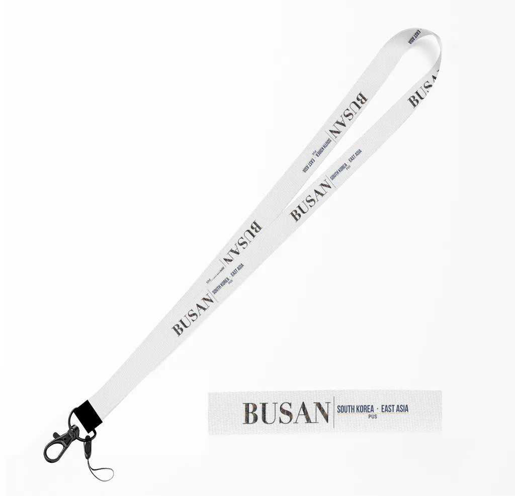 Busan City Series lanyard - white