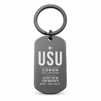 Thumbnail for Busuanga Airport USU - Key Chain - Original Design - Black