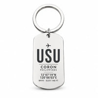 Thumbnail for Busuanga Airport USU - Key Chain - Original Design - Silver