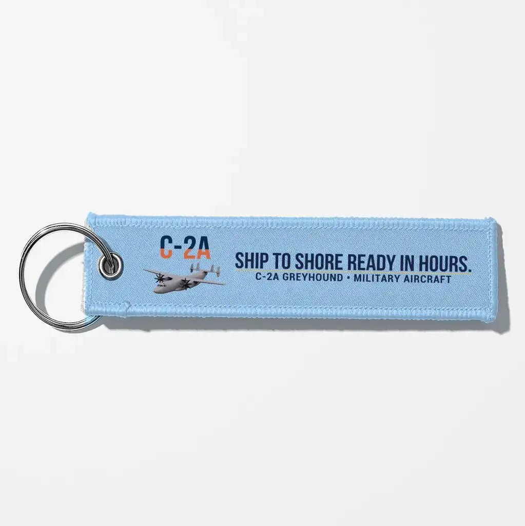 C-2A Greyhound Aviator Key Chains - Light Blue