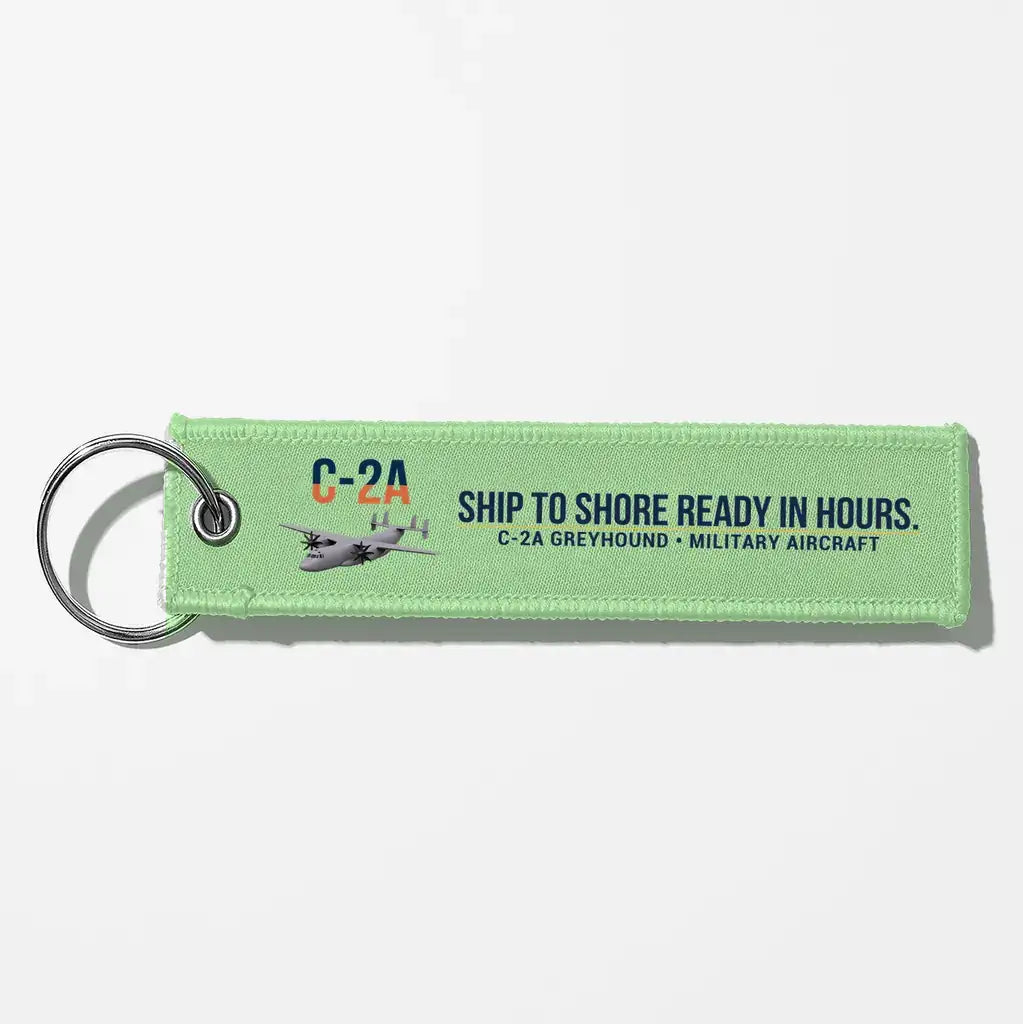 C-2A Greyhound Aviator Key Chains - Light Green