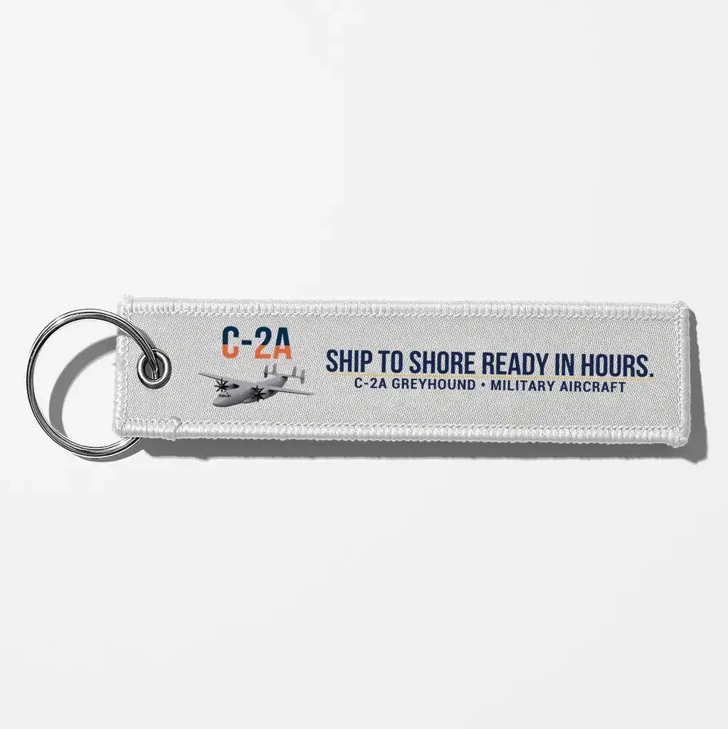 C-2A Greyhound Aviator Key Chains - White