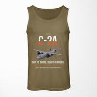 Thumbnail for C-2A Greyhound design on green army tank top