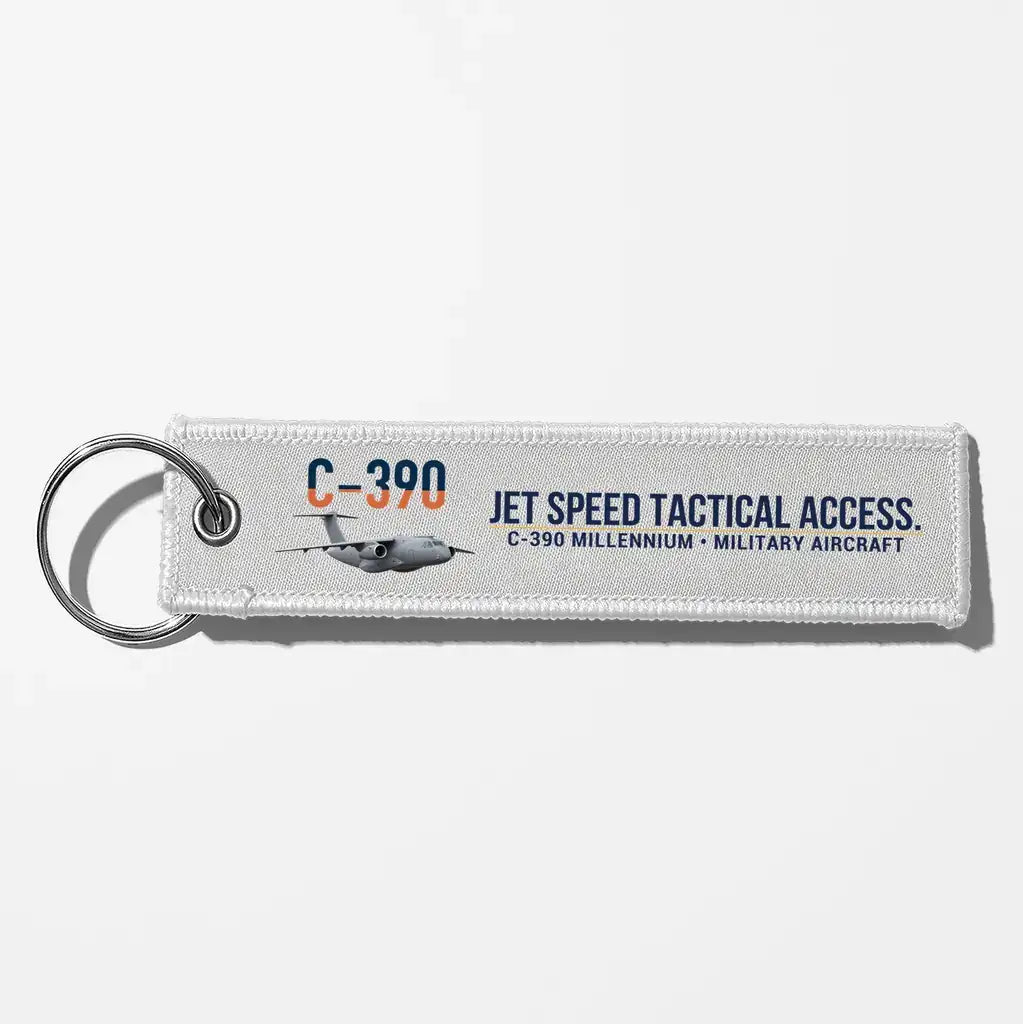 C-390 Millennium Aviator Key Chains - White