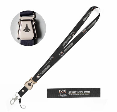 C-390 Millennium seat belt lanyard - black