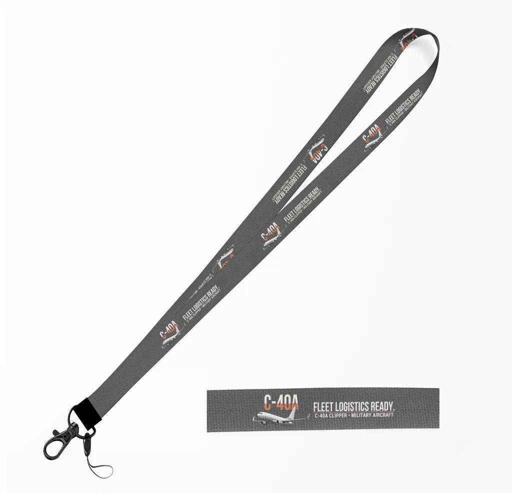 C-40A Clipper lanyard - gray