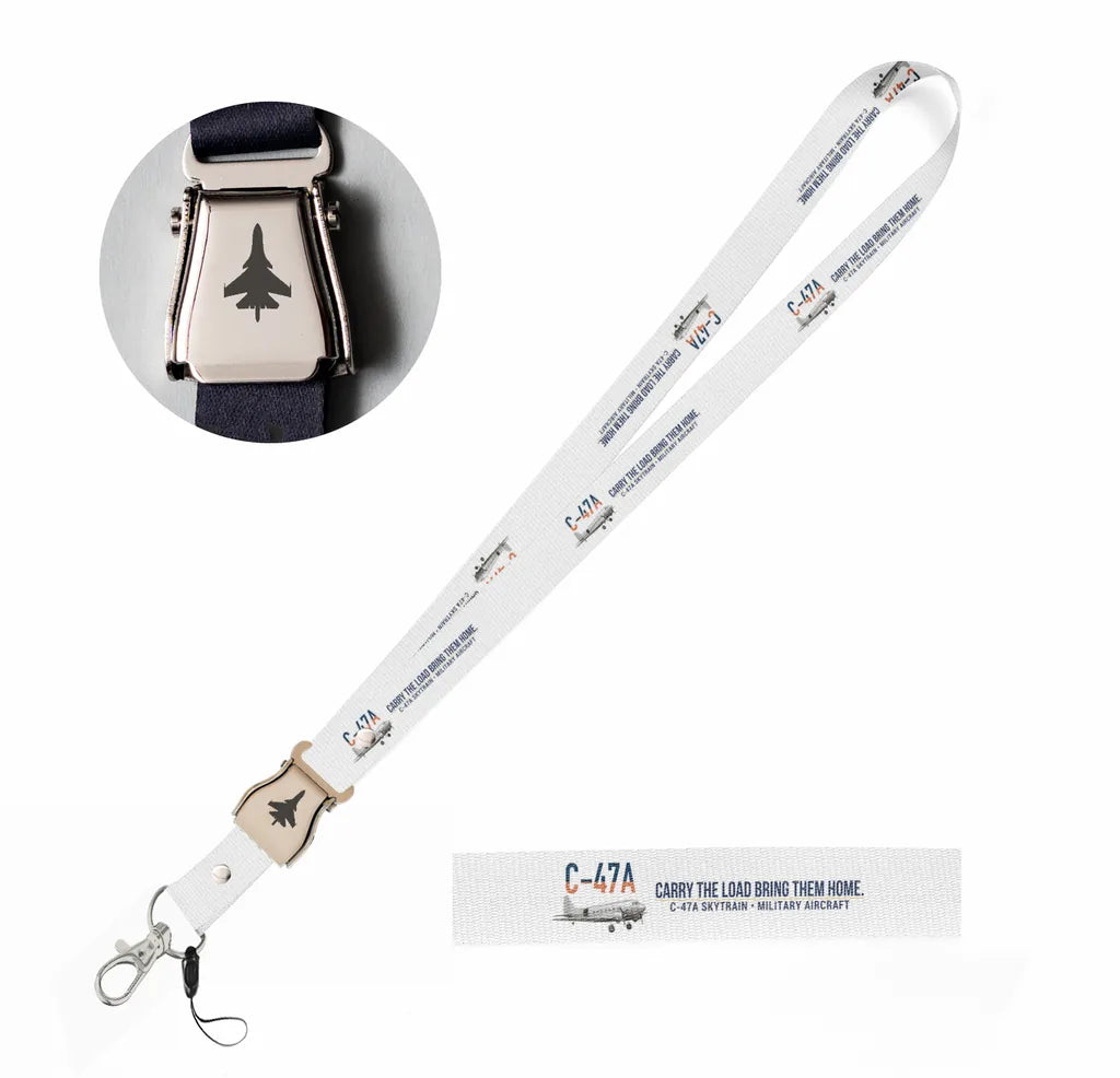 C-47A Skytrain seat belt lanyard - white