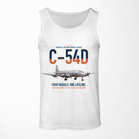 Thumbnail for C-54D Skymaster design on white tank top