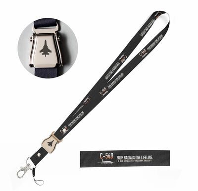 C-54D Skymaster seat belt lanyard - black