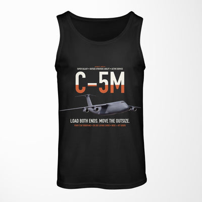 C-5M Super Galaxy design on black tank top