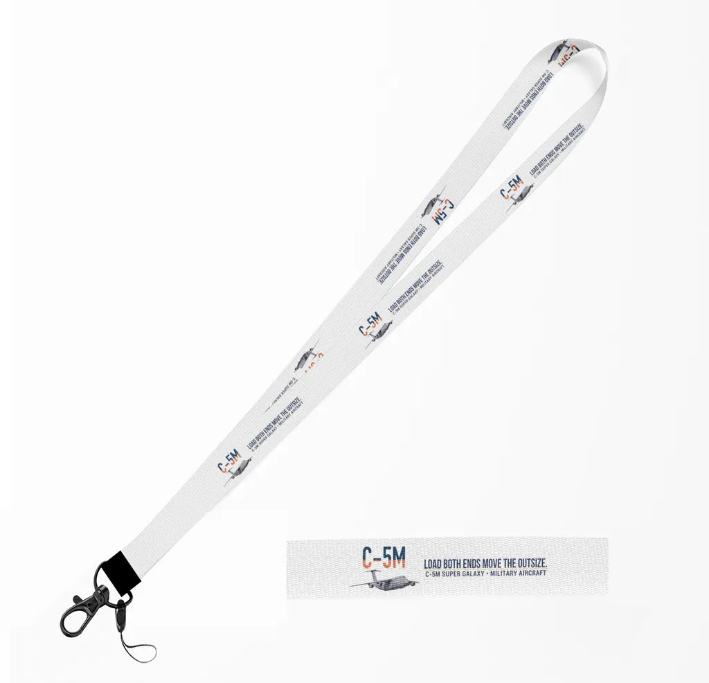 C-5M Super Galaxy lanyard - white