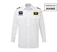 Thumbnail for Mind Your Attitude Designed Long Sleeve Pilot Shirts