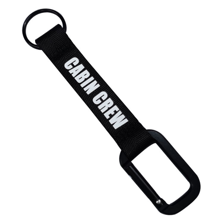 CABIN CREW (Black) Designed Mountaineer Style Key Chains