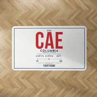 Thumbnail for Columbia Metropolitan Airport (CAE) Carpets - Carpet Rectangle - ID Tag + Name - White V2