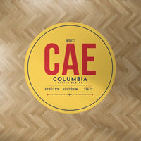 Thumbnail for Columbia Metropolitan Airport (CAE) Carpets - Carpet Round - ID Tag - Yellow V2