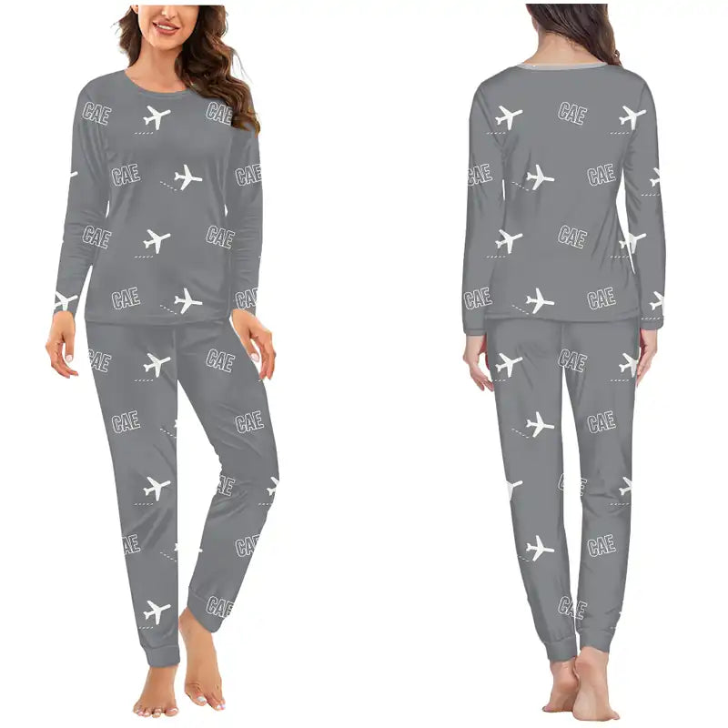 Columbia Metropolitan Airport (CAE) Pajamas - Women Pajamas - Gray