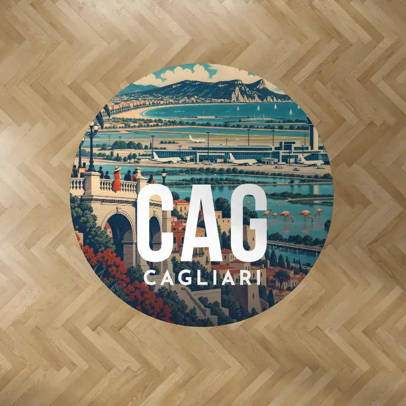 Cagliari Elmas Airport (CAG) Carpets - Carpet Round - Scene V2