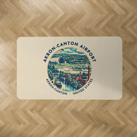 Thumbnail for Akron-Canton Airport (CAK) Carpets - Carpet Rectangle - Badge - Beige V2