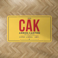 Thumbnail for Akron-Canton Airport (CAK) Carpets - Carpet Rectangle - ID Tag - Yellow