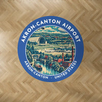 Thumbnail for Akron-Canton Airport (CAK) Carpets - Carpet Round - Badge - Blue