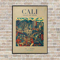 Thumbnail for CALI - Poster - Canvas Framed - Beige