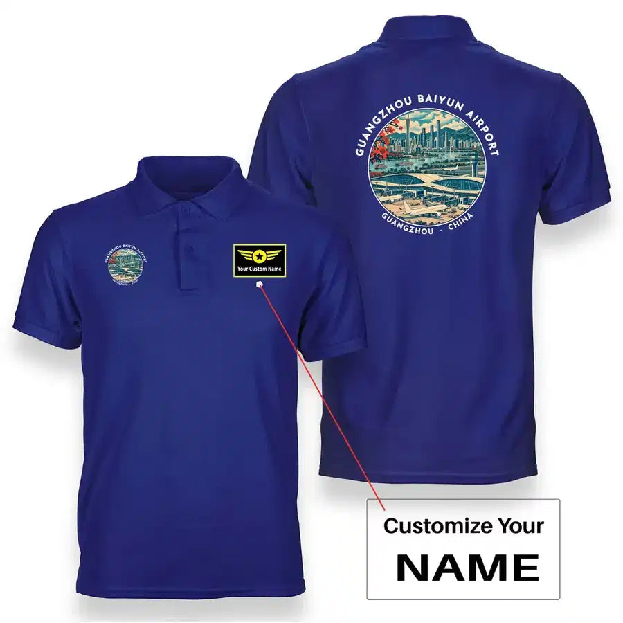 CAN - Badge - Double-Side Polo - Blue + Name