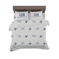 Thumbnail for Guangzhou Baiyun International Airport (CAN) Bedding Sets & Blankets - Bedding Set - Pattern - Light Gray