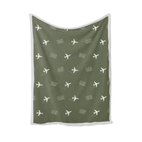 Thumbnail for Guangzhou Baiyun International Airport (CAN) Bedding Sets & Blankets - Blanket - Pattern - Green Army