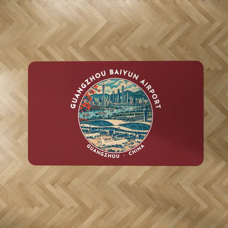 Guangzhou Baiyun International Airport (CAN) Carpets - Carpet Rectangle - Badge - Dark Red V2