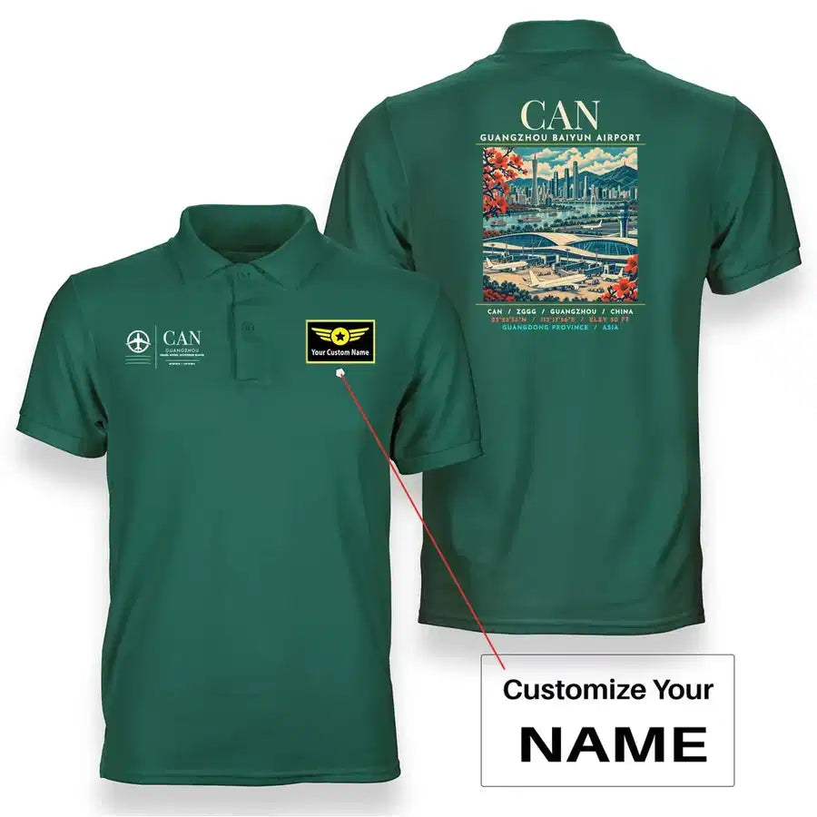 CAN - Poster - Double-Side Polo - Green + Name