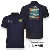 Thumbnail for CAN - Poster - Double-Side Polo - Navy Blue + Name