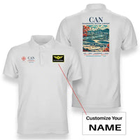 Thumbnail for CAN - Poster - Double-Side Polo - White + Name