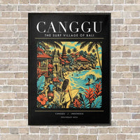 Thumbnail for CANGGU - Poster - Canvas Framed - Black