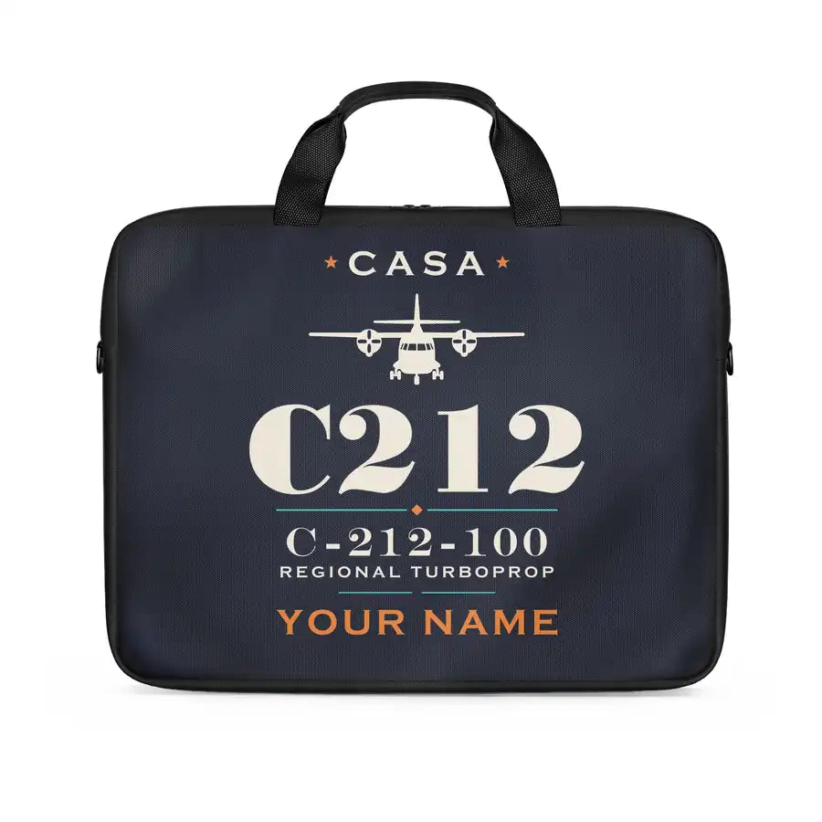 CASA C-212-100 Aviocar - Heritage + Name - Laptop Bag