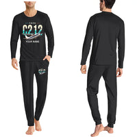 Thumbnail for CASA C-212-100 Aviocar - Men Pajamas - Original Chest + Name - Black
