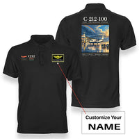 Thumbnail for CASA C-212-100 Aviocar - Poster - Double-Side Polo - Black + Name