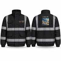 Thumbnail for CASA C-212-100 Aviocar Reflective Winter Jackets - Poster - Black