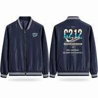 Thumbnail for CASA C-212-100 Aviocar Stylish Jackets - Baseball Collar - Original - Navy Blue