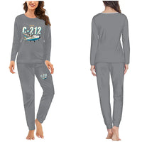 Thumbnail for CASA C-212-100 Aviocar - Women Pajamas - Cartoon Chest - Gray