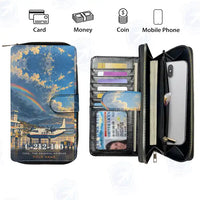 Thumbnail for CASA C-212-100 Aviocar Leather Wallets - Zip Long Wallet - 3D + Name