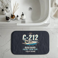 Thumbnail for CASA C-212-200 Aviocar - Cartoon + Name - Bath Mat