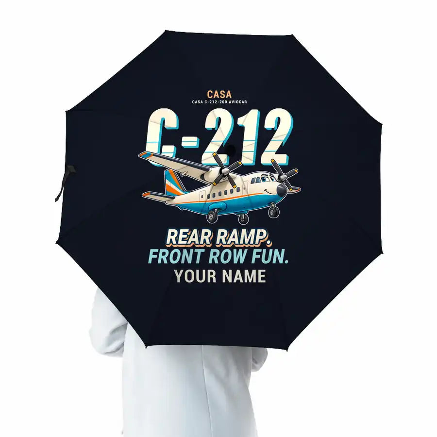 CASA C-212-200 Aviocar - Cartoon + Name - Umbrella