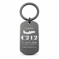 Thumbnail for CASA C-212-200 Aviocar - Key Chain - Heritage - Black