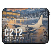 Thumbnail for CASA C-212-200 Aviocar - Laptop Sleeve + Name